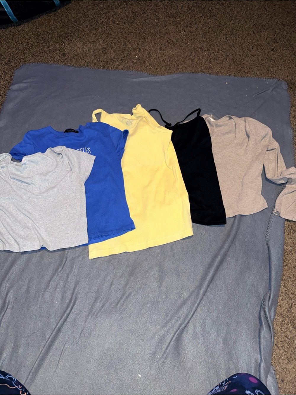 Colsie Kids Tops Bundle - Blue, Yellow, Black, Gray